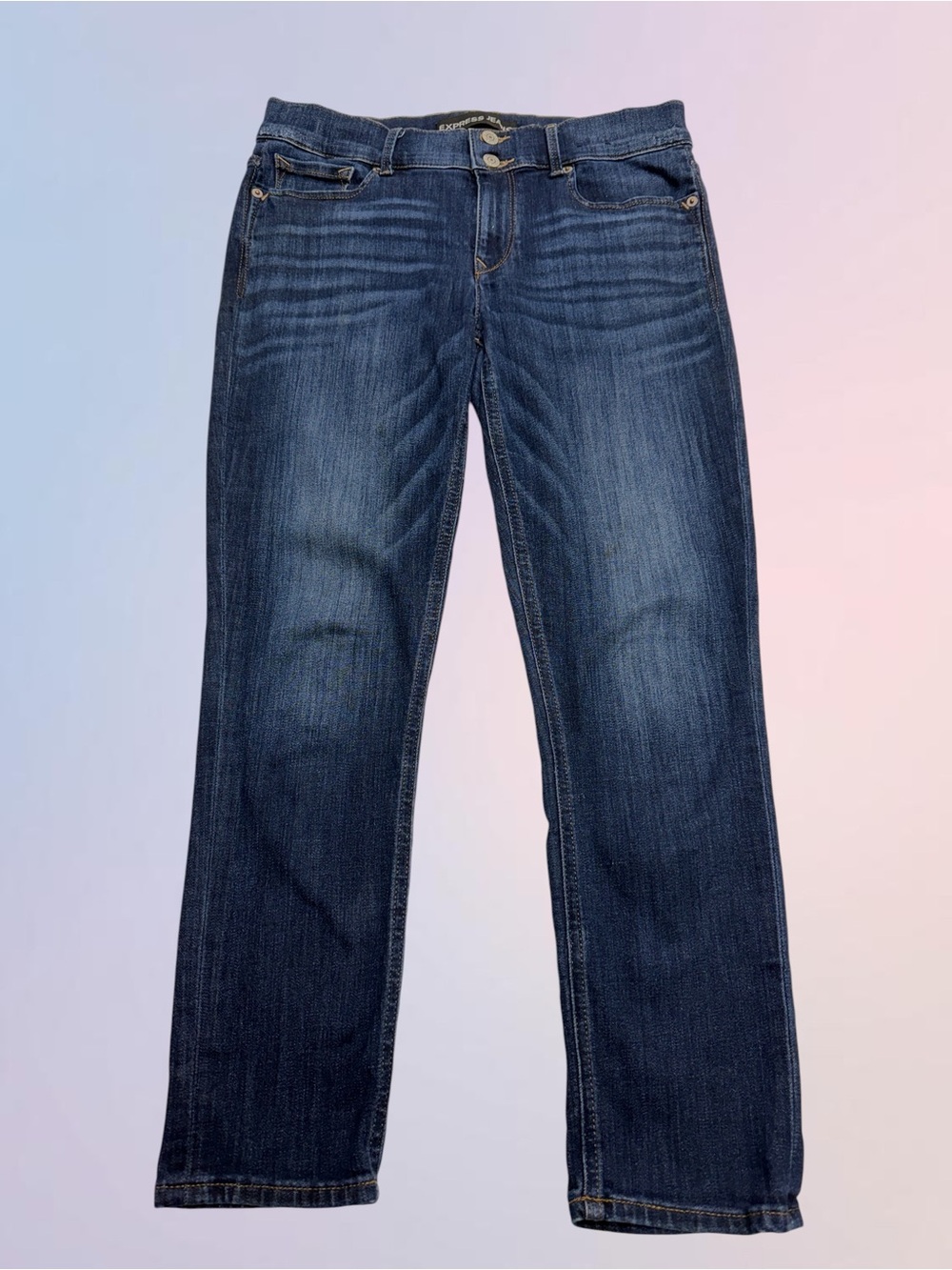 EXPRESS JEANS Women’s 8R CROPPED LEGGING Blue Jeans